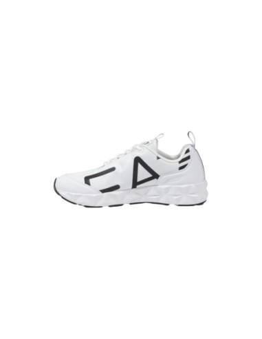 EA7 Baskets Homme – Blanc, design moderne et semelle caoutchouc