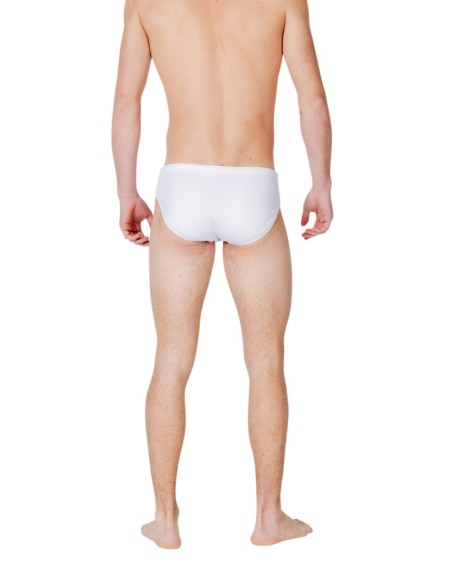 EA7 Maillot de Bain Homme – Blanc, style épuré et séchage rapide