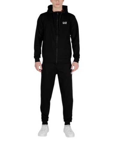 EA7 Survêtement Homme – Noir, capuche et confort premium