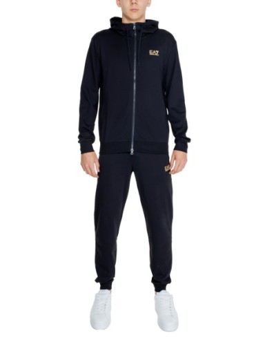 EA7 Survêtement Homme – Noir, capuche et confort premium
