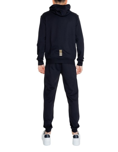 EA7 Survêtement Homme – Noir, capuche et confort premium