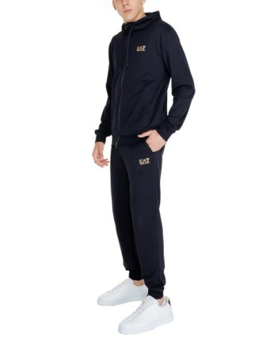 EA7 Survêtement Homme – Noir, capuche et confort premium