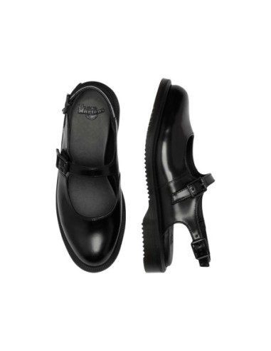 Dr. Martens Sandales Femme – Cuir noir, boucle et style iconique