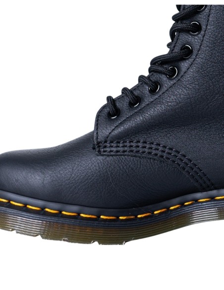 Dr. Martens Bottes Femme – Cuir noir, bout rond iconique
