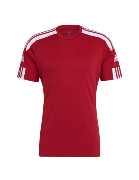 T-shirt homme rouge polyester Adidas