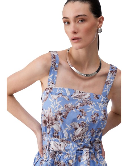 Robe Femme Liu Jo Bleu Floral – 100% Coton | ChoixMode