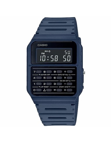 Montre Unisexe Casio Calculatrice Bleu Noir – Rétro et pratique