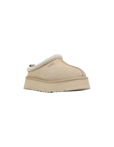 Ugg Tazz II Femme – Mules cuir beige à plateforme