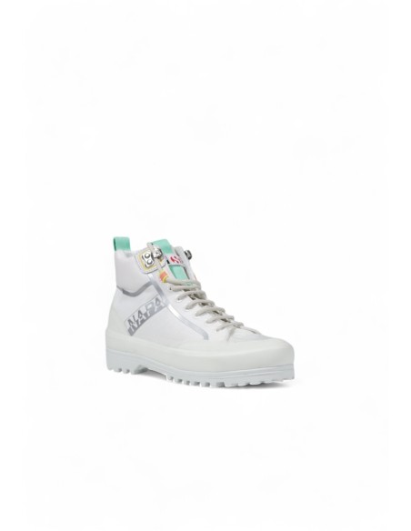 Superga Femme – Baskets plateforme tissu blanc
