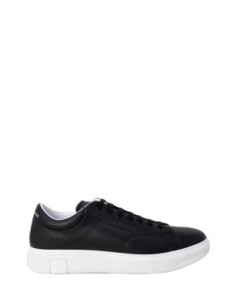 Armani Exchange Homme – Baskets XUX123 cuir noir