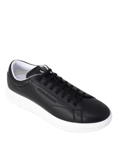 Armani Exchange Homme – Baskets XUX123 cuir noir