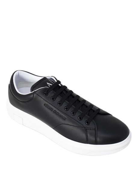 Armani Exchange Homme – Baskets XUX123 cuir noir