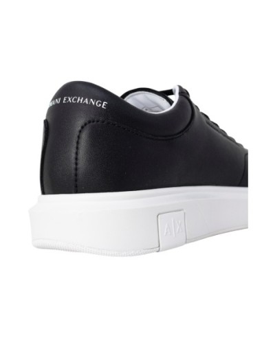 Armani Exchange Homme – Baskets XUX123 cuir noir
