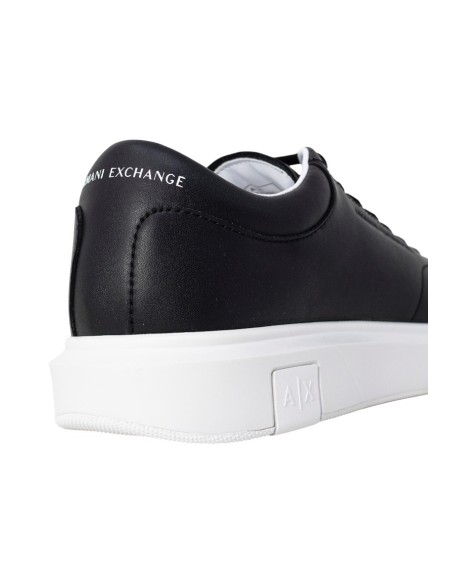 Armani Exchange Homme – Baskets XUX123 cuir noir