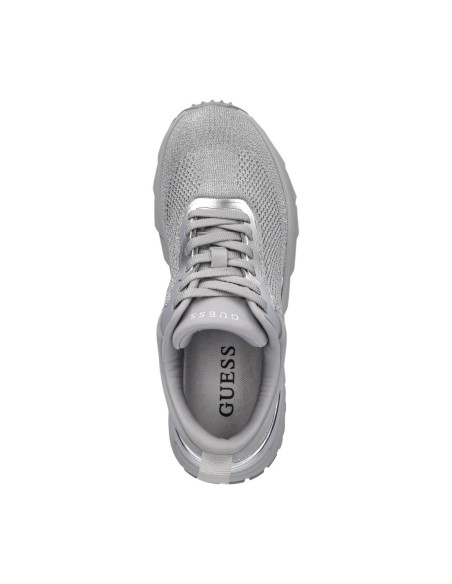 Guess Femme – Baskets Runit3 argenté