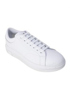 Armani Exchange Homme – Baskets cuir blanc