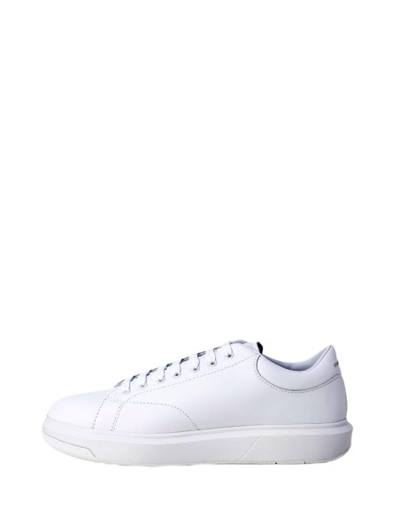 Armani Exchange Homme – Baskets cuir blanc