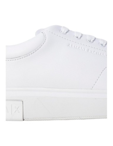 Armani Exchange Homme – Baskets cuir blanc