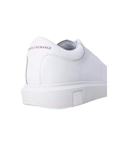 Armani Exchange Homme – Baskets cuir blanc