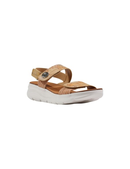 Sandales beige à lanières imprimées | Prima Classe