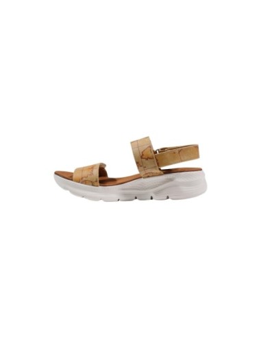 Sandales beige à lanières imprimées | Prima Classe