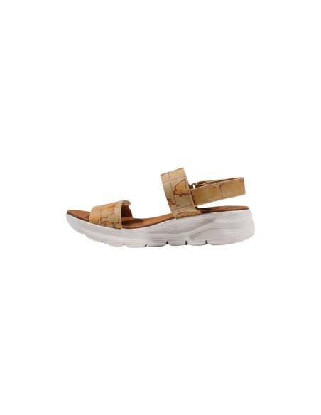 Sandales beige à lanières imprimées | Prima Classe