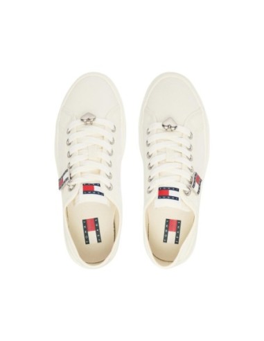 Tommy Hilfiger Jeans Femme – Baskets beige plateforme
