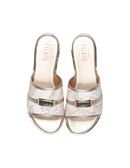Mules Prima Classe beige imprimé élégant