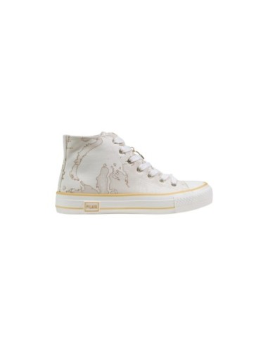 Baskets Prima Classe blanches esprit voyage