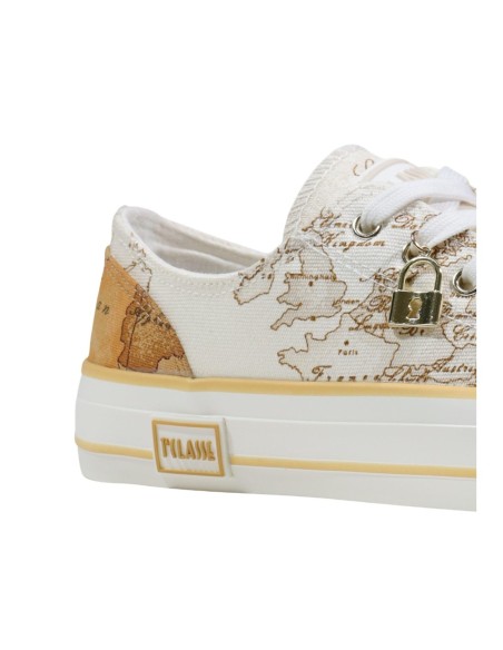 Prima Classe Femme – Baskets blanc imprimé tissu