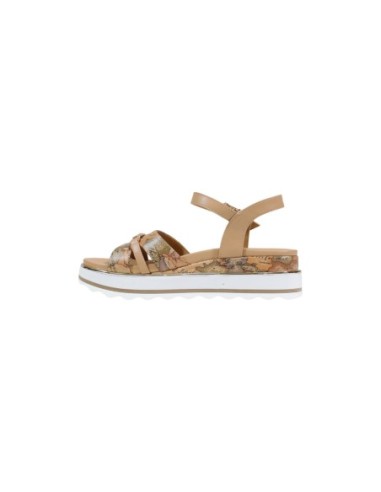 Sandales beige plateforme imprimée | Prima Classe
