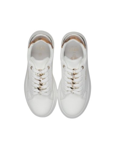 Prima Classe Femme – Baskets blanc plateforme