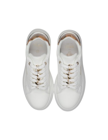 Prima Classe Femme – Baskets blanc plateforme