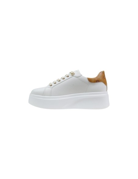 Baskets Prima Classe blanches plateforme chic