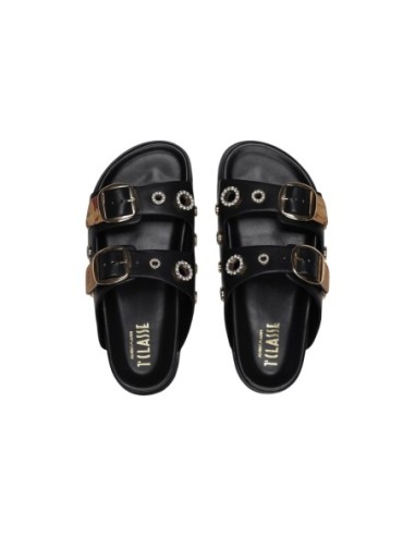 Prima Classe Femme – Mules noir imprimé