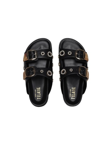 Prima Classe Femme – Mules noir imprimé