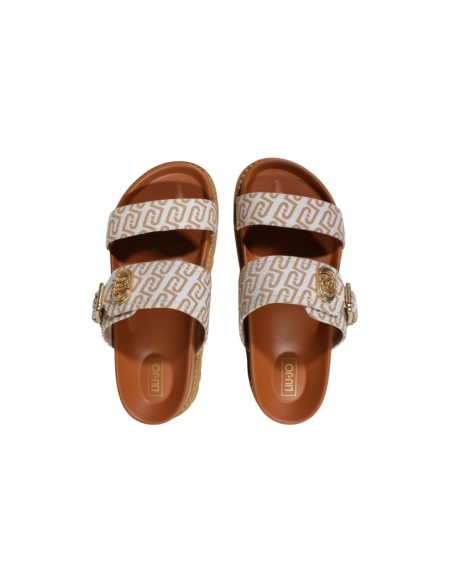 Liu Jo Femme – Mules beige imprimé