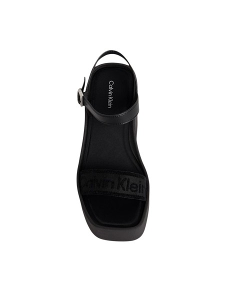 Calvin Klein Femme – Sandales noir plateforme
