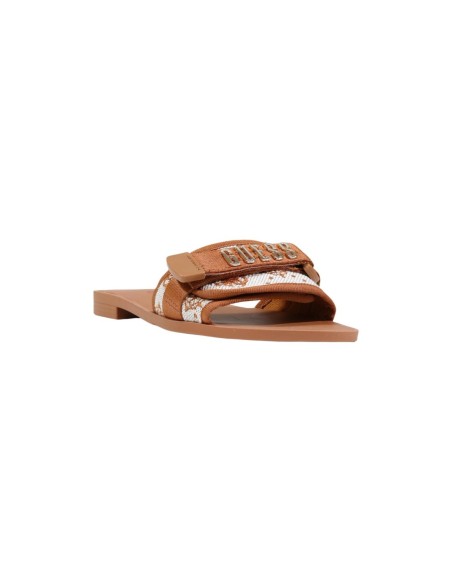 Guess Femme – Mules camel imprimé