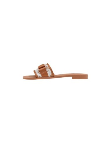 Guess Femme – Mules camel imprimé