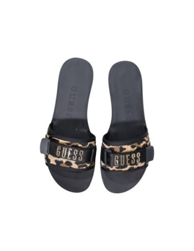 Guess Femme – Mules noir léopard