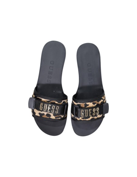 Guess Femme – Mules noir léopard