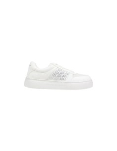 Baskets femme Armani Exchange blanches textile