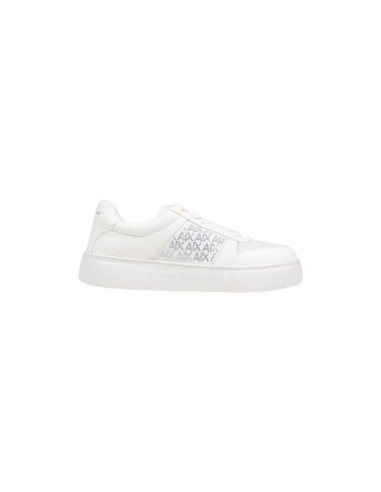 Baskets femme Armani Exchange blanches textile