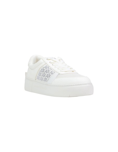 Baskets femme Armani Exchange blanches textile