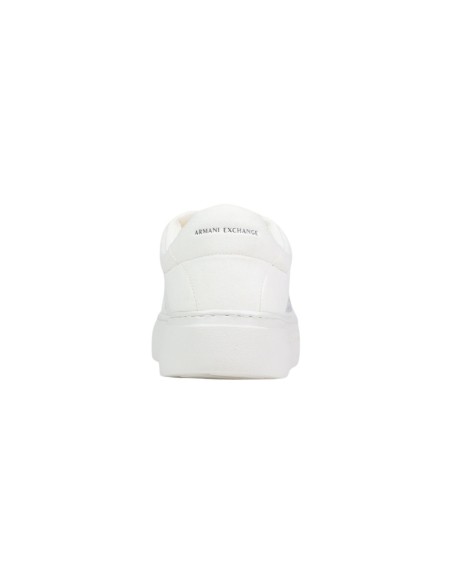 Baskets femme Armani Exchange blanches textile