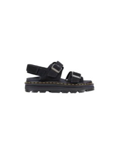 Sandales femme Dr. Martens noires premium buckle