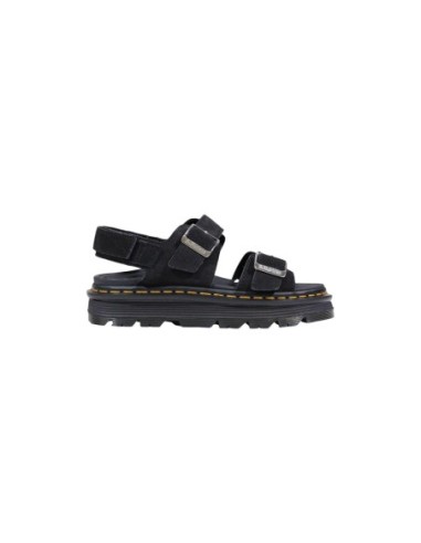 Sandales femme Dr. Martens noires premium buckle