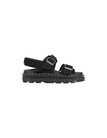 Sandales femme Dr. Martens noires premium buckle