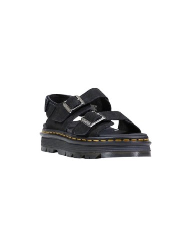 Sandales femme Dr. Martens noires premium buckle